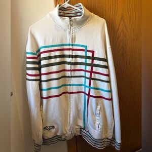 Vintage ENYCE Track Jacket XXL Baggy Mock Neck Graphic Colorful Y2K Streetwear